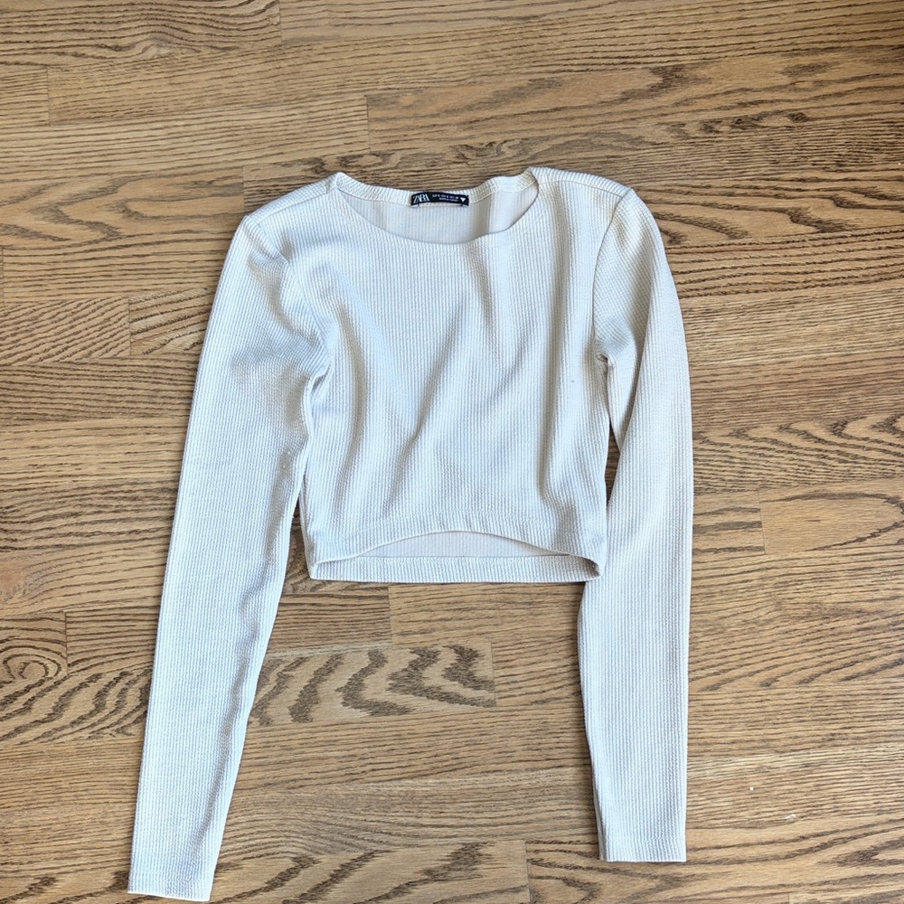 Zara tight crop top size small
